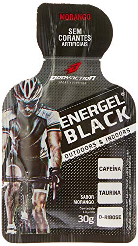 Body Action Energel Black com Sabor Morango - 30 g