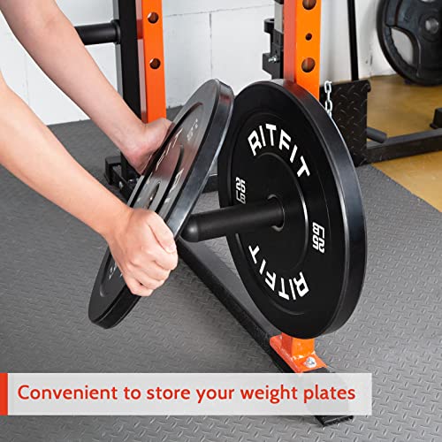 Ritfit Weight Plate Holder 2X2 Power Rack Attachments - For 2 Inch Olympic Weight Plates Storage, Squat Rack Accessories Set Of 2 Storage Rack #TOP5