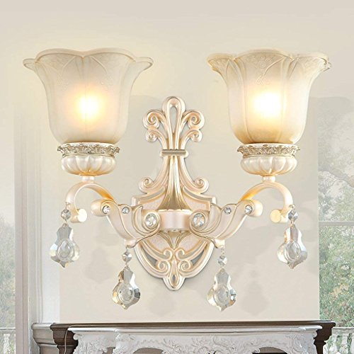 Lámpara de pasillo con doble foco y estilo pastoral para iluminar pasillos con elegancia