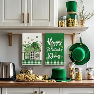 Artoidmodebuffaloplaidshamrockhatstpatricksdaykitchentowelsdishtowels18x26inchfarmhousespringdecorationhandtowelssetof2 Urban Country Home Decor Artoid mode buffalo plaid shamrock hat st patricks day kitchen towels dish towels 18×26 inch farmhouse spring decoration hand towels set of 2 urban country home decor