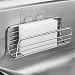 Adhesive Sponge Holder Sink Caddy for Kitchen Accessories, SUS304 Stainless Steel Rust Proof Water Proof, Quick Drying