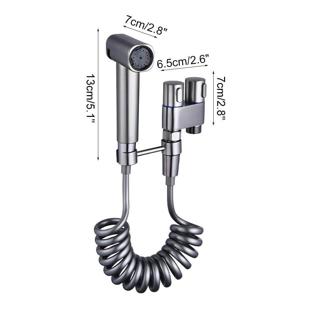 Kit spruzzatore per bidet portatile, attacco spray per WC con tubo da 300 cm per la pulizia del bagno, pannolini, igiene degli animali domestici e servizi igienici