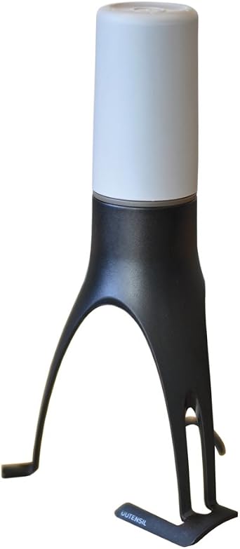 Stirrtime - timed automatic stirrer - Food Stirrer with Nylon legs, Dishwasher Safe, 3 Speed, 10 min timer. Kitchen Accessory and Tools - Grey
