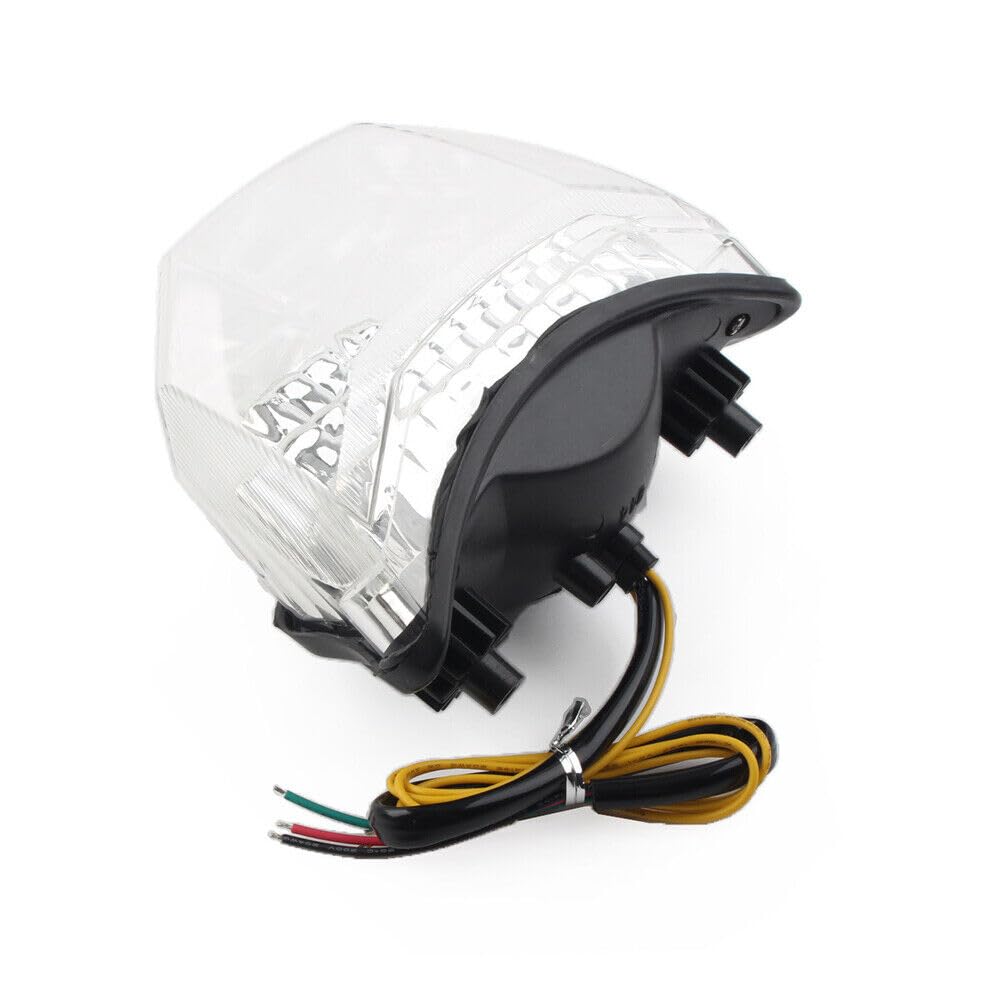 JKAPCYJFHF Feu arrière, clignotant, frein, transparent, compatible avec Yamaha FZ600 FZ6 FAZER