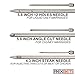 REXBETI Stainless Steel Meat Injector Syringe with 3 Marinade Injector Needles for BBQ Grill Smoker, 2-oz Large Capacity, Recipe E-Book