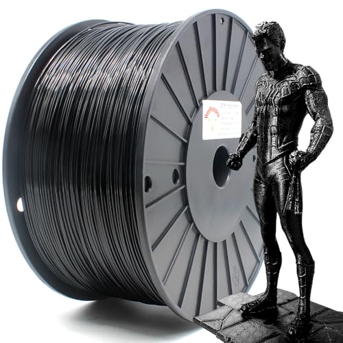 Image of RepRapper Black MPLA (Modified PLA) Extra Strong PLA Plus Filament for 3D Printer 1.75mm (± 0.03mm) 6.6lbs (3kg)
