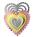 WYSE Cutting Dies Geometric Heart Round Rectangle Stencil Dies for Card Making Scrapbooking Decor Tools (15pcs/ Pack)