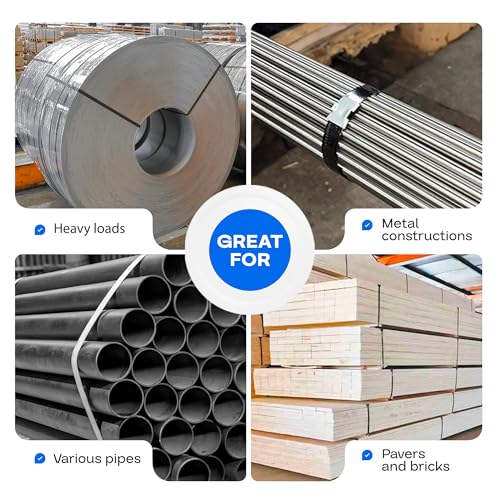 idl packaging 1234 x 02034 x 30039 steel strapping coil 1100 lbs break strength in self-dispensed ardboard box - portable strong banding with superior cut-resistance - heavy pallet strapping