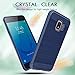 MMDcase Samsung Galaxy J2 Core Case,J2 2019/ J2 Dash/ J2 Pure/ J2 Shine/SM-J260 Phone Case with Screen Protector,Carbon Fiber Soft TPU Brushed Texture Full-Body Protective Cover for Men/Boys, Navy