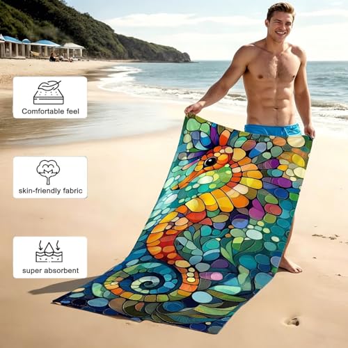 Serviette de plage anti-sable XXL grand format 180x90 cm - 5