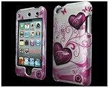 Butterfly Heart 2d Hard Snap-on Crystal Skin Case Cover Accessory for Ipod Touch 4th Generation 4G FOR 8GB 32GB 64GB