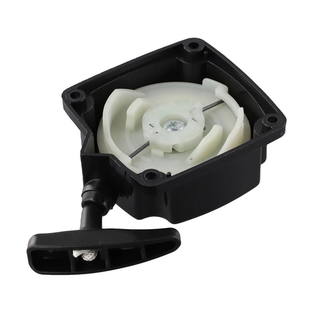 Recóleo Pull Starter Assembly para Lawn Mower – Part de reemplazo de plástico Negro para 140cc-220cc Equipo de energía Exterior