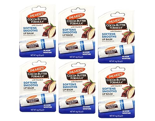 Palmer's Cocoa Butter Formula Moisturizing Lip Balm 0.15 oz (Pack of 6)