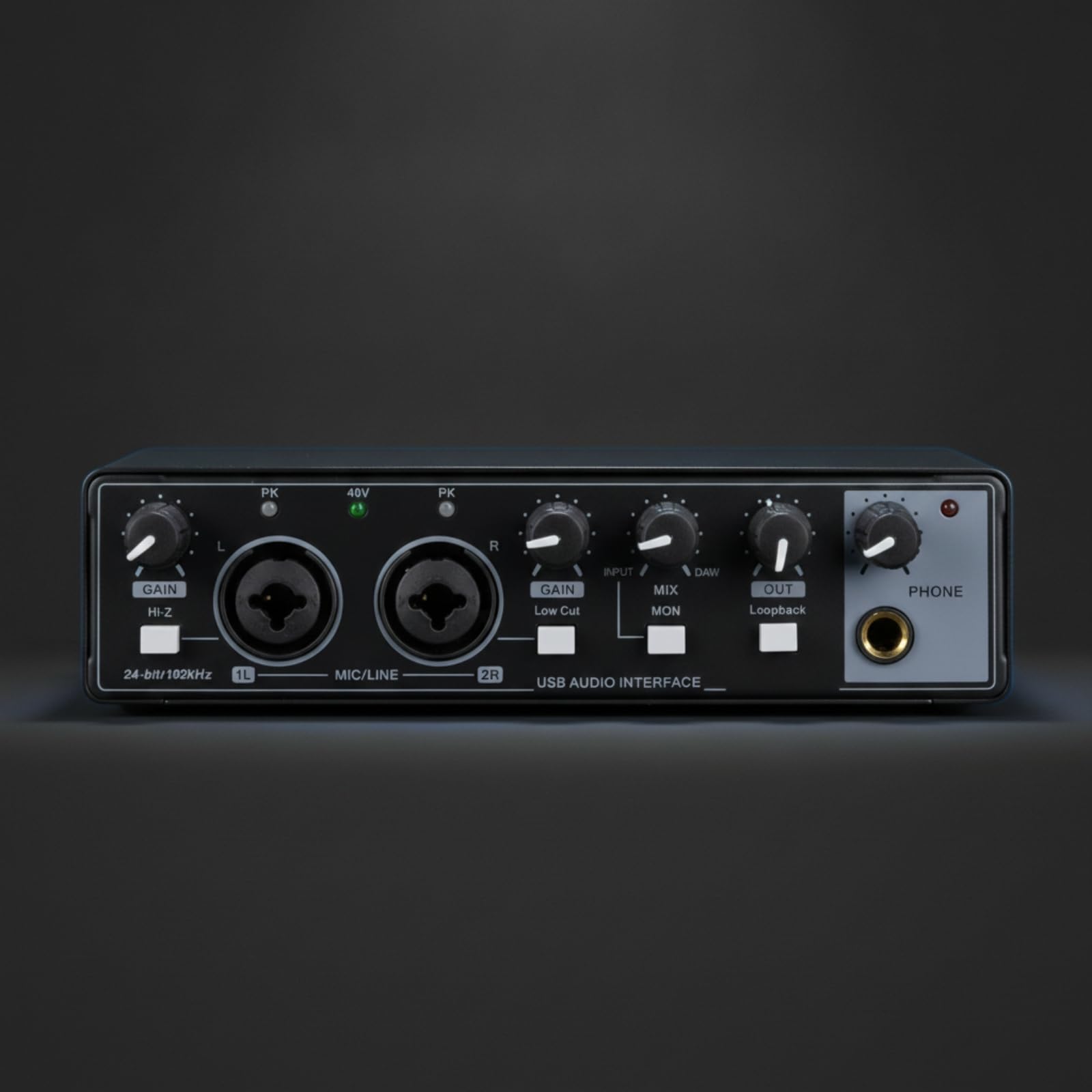 Interfaccia Audio USB a 2 Canali Interfaccia Audio Intuitivo Dispositivo per Streamer