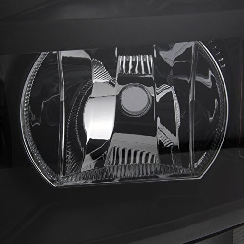 AKKON - For 2007-2013 Chevy Silverado Replacement Black Bezel Headlights Driver/Passenger Head Lamps Pair New