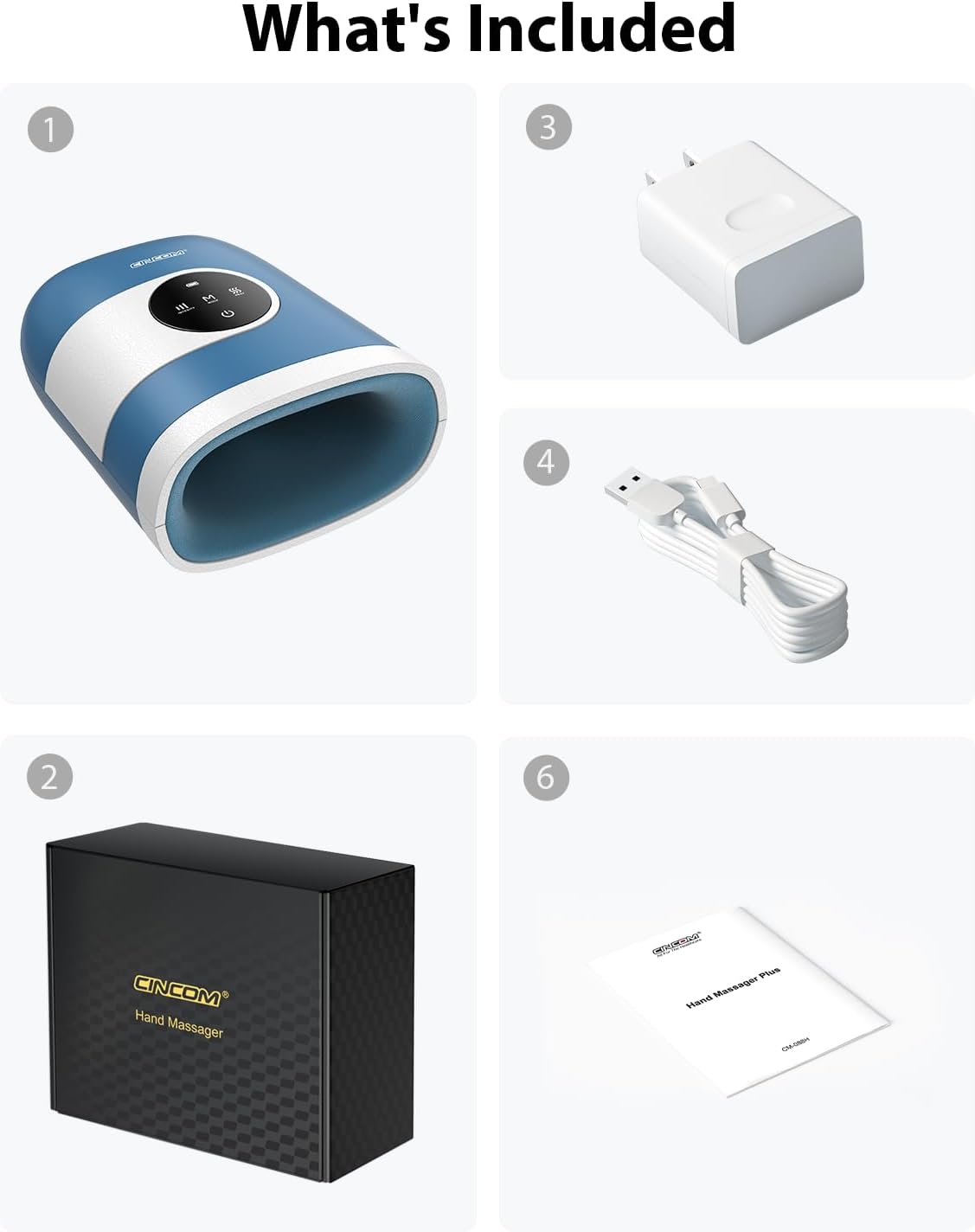 CINCOM Upgraded Hand Massager with Heat and Compression for Arthritis and Carpal Tunnel - Cordless & Rechargeable, Gifts for Women - Image 8