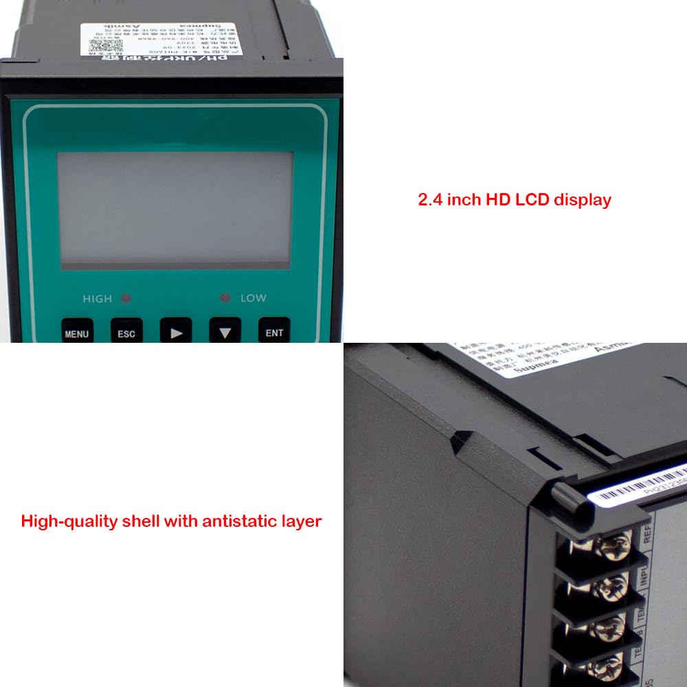 Controlador De Ph/orp ±0.02 Medidor De Ph Detector De Acidez Transmisor De Prueba De Aguas Residuales Con Compensación De Temperatura Rs485 Y Función De Alarma (MIK-pH2.0)