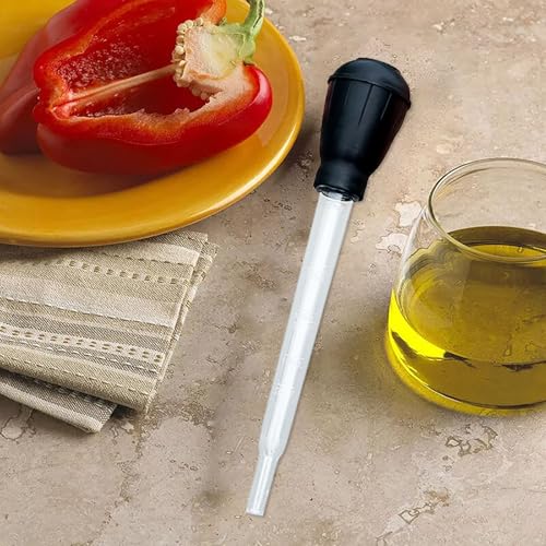 Générique Poires à Sauce en ABS, Poire à Jus Pipette Cuisine Aiguille d'Injection avec Lignes De Mesure pour Cuisson BBQ La Cuisson des Jus De Beurre des...