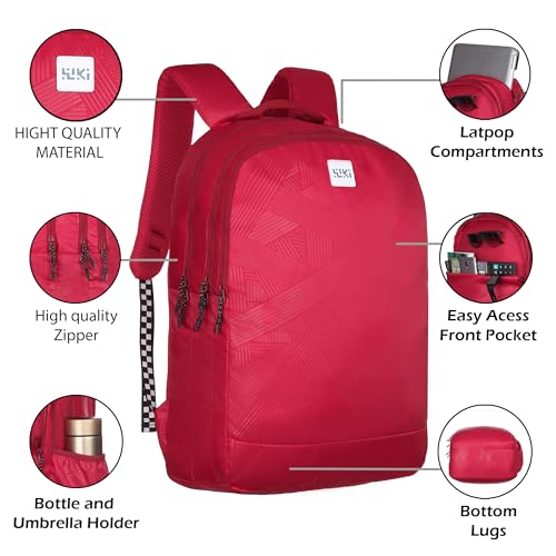 Image of Wildcraft Backpack for Men & Women Streek 3.0 Laptop Backpack 35 Lit| Unisex Durable Lightweight & Stylish - Perfect for Daily Use School Travel