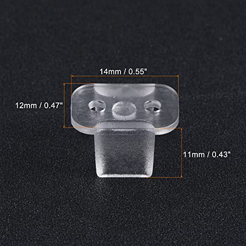 Image of MECCANIXITY LED Neon Mounting Clips, Fixing Clamps Holder for 8mm Neon LED Strip Pack of 100