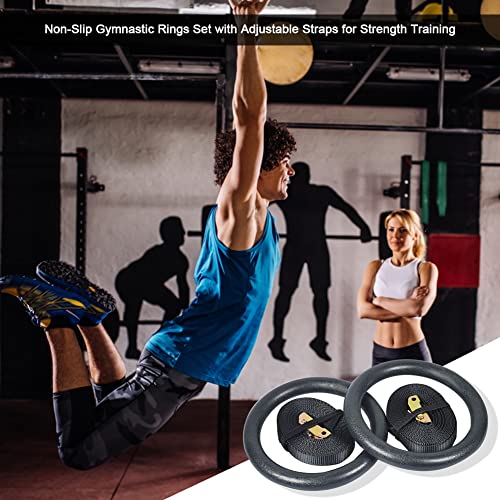 CAEEKER 2x gymnastische ringen riemen werken comfortabele antislip w/verstelbare decoratie voor krachttraining pull-ups - Image 3