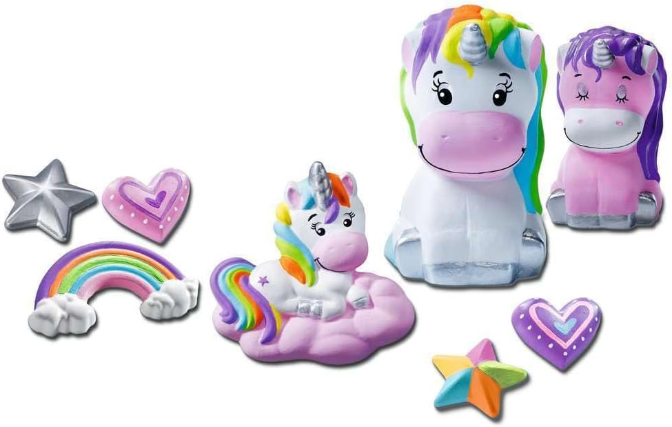 Ravensburger – Be Creative – Unicorns Figurines – 10 Objects to make in plaster – Decoration – Creative Hobbies – From 7 Years old – 25531