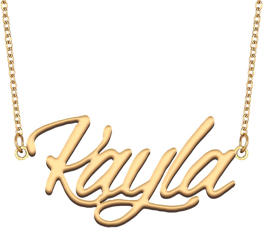 GR35Z9Name Necklace Gift for Her His Friend Fans Birthday Wedding Christmas Jewelry