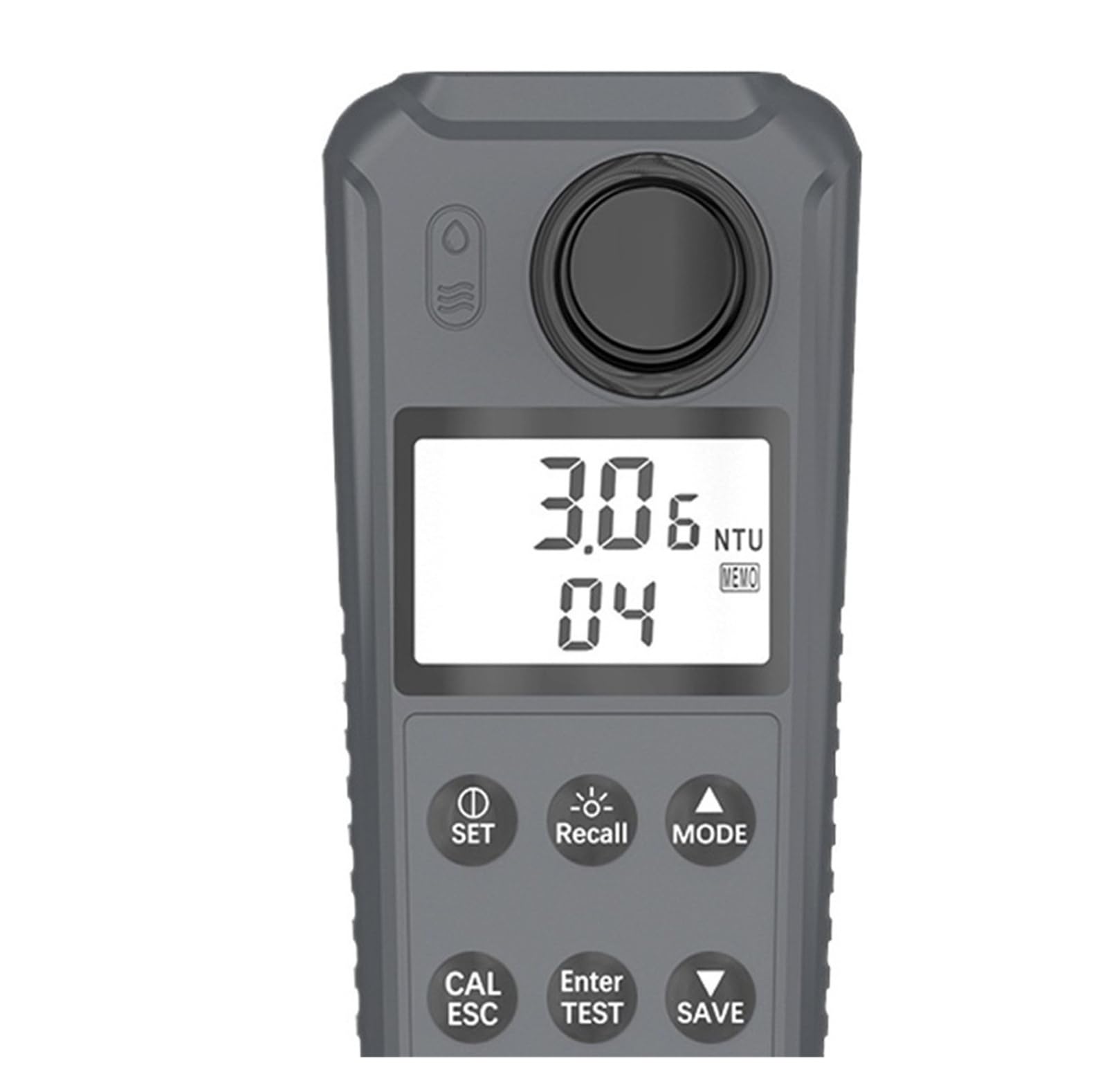 Turbidímetro portátil de mano con pantalla LCD, probador de calidad del agua de turbidez Digital, rango de 0,0 a 1000NTU Alta sensibilidad