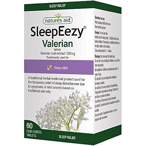 Natures Aid SleepEezy Valerian Root Tablets Cover