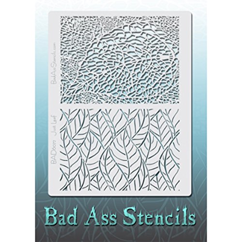 Bad Ass Stencils acaba de hoja plantilla de tamaño completo