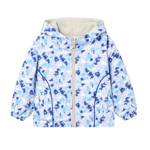 Image of Mud Kingdom Kids Reversible Fleece Jacket for Boys and Girls Waterproof Hooded Coat with Camo Print Winter Warm Outerwear