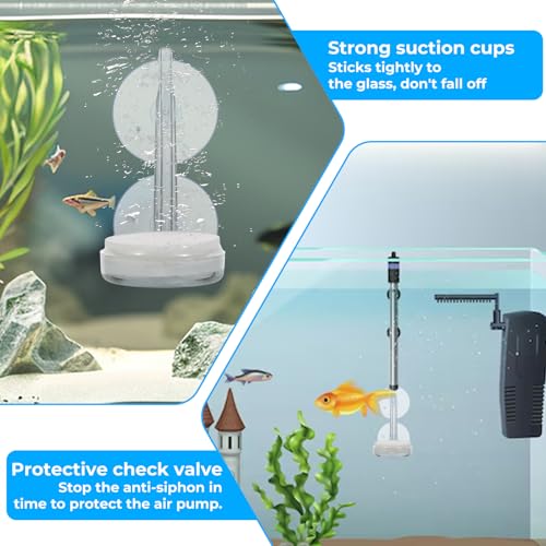 Image of Aquarium Air Stone 1.4 Inch Fish Tank Air Stone Kit Super-High Dissolved Bubbler Airstone for Aquarium Fish Tank(Pump and Tubing Not Included)