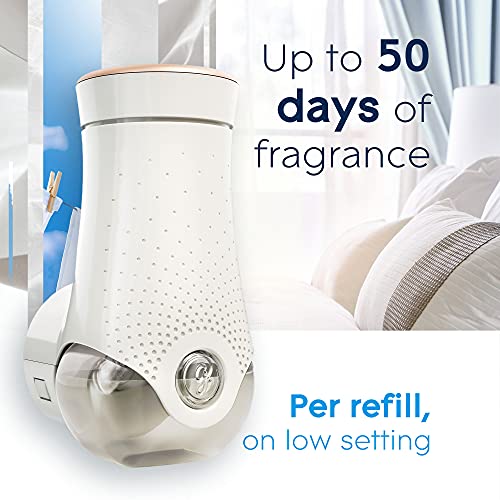 Glade PlugIns Refills Air Freshener Starter Kit, Scented and Essential Oils for Home and Bathroom, Clean Linen, 1.34 Fl Oz, 1 Warmer + 2 Refills - image 8