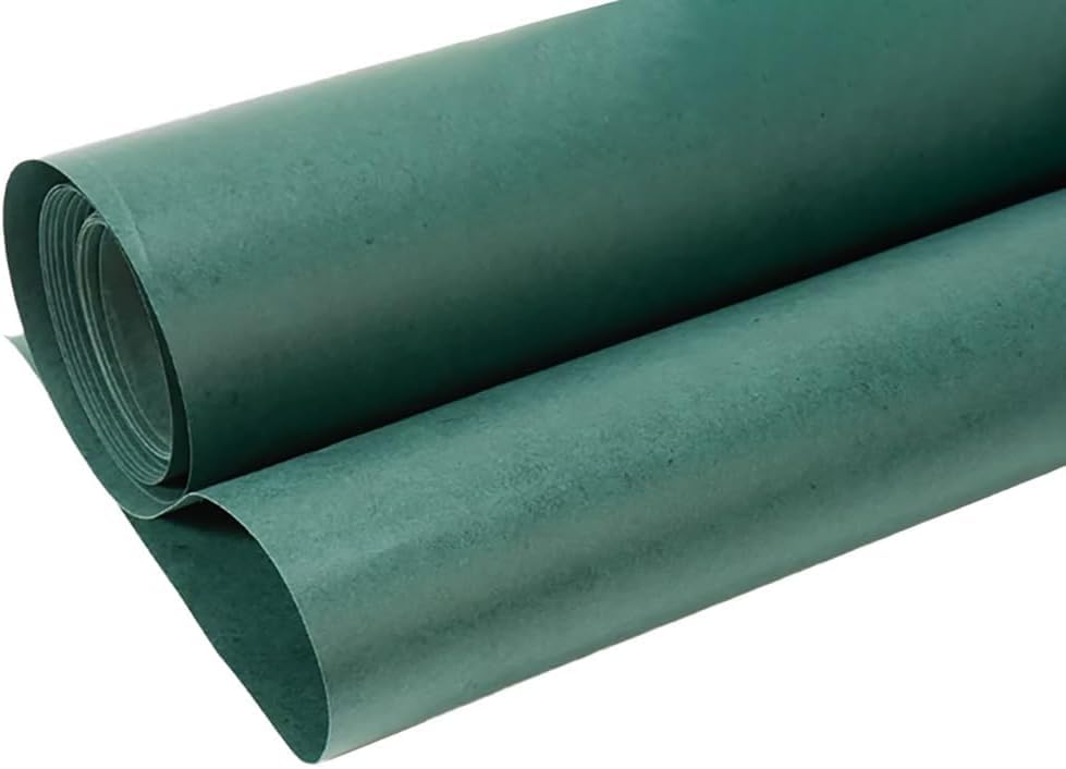 Papel de cebada de 8 cm aislante para batería junta de concha verde de 100 cm y 0.3 mm de grosor