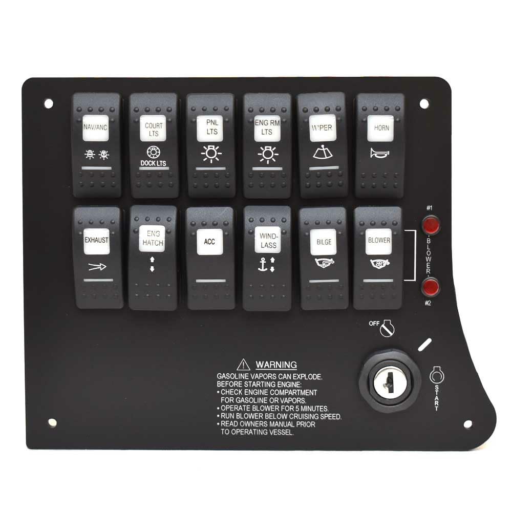 Crownline Boat Ignition Switch Panel 40204 | 260/280 SS / 266/286 BR