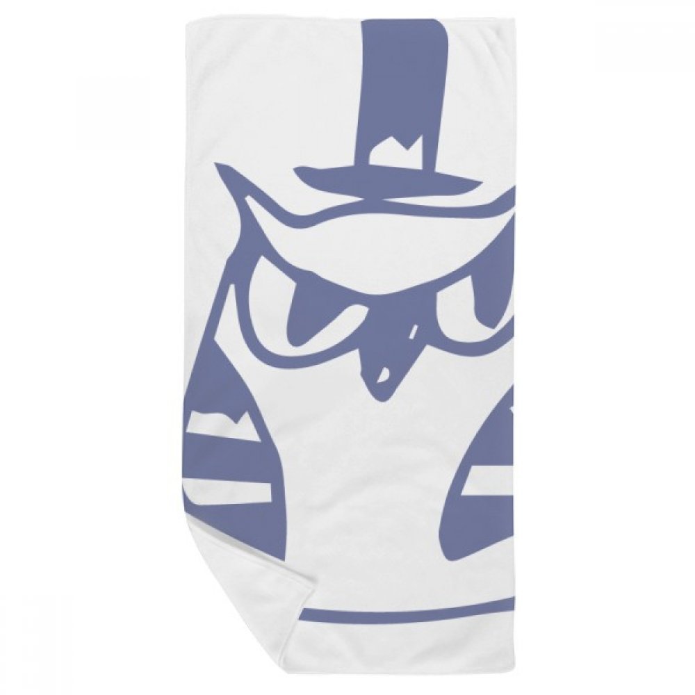 Serviette de bain Chapeau d'oiseau multicolore 35x70 cm en tissu doux