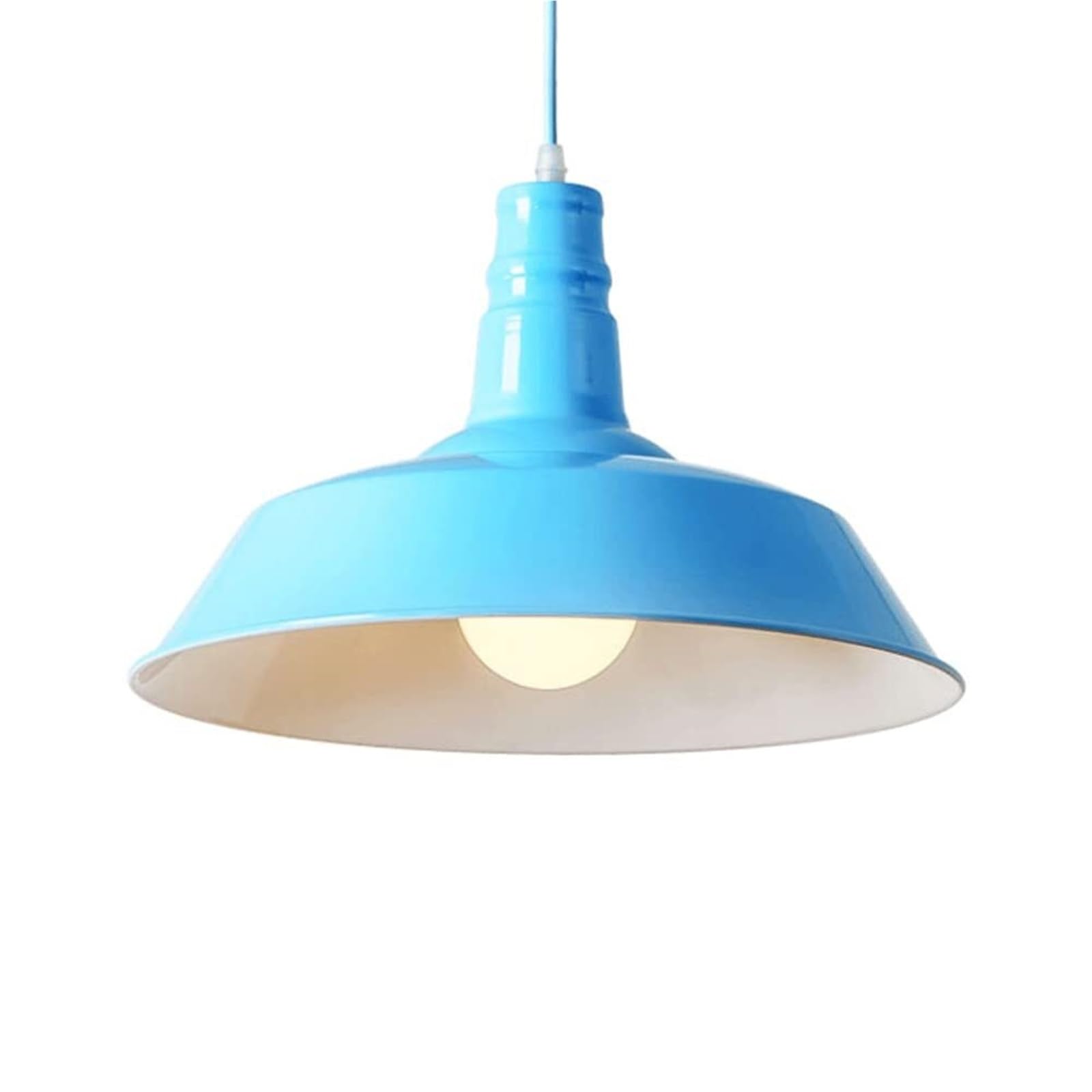 American Creative Wiselant Lights Retro nostalgiczne abażurę żyrandola, przemysłowy oświetlenie sufitowe w stylu przemysłowym, wyposażenie dekoracyjne restauracji (niebieski, 26 cm)