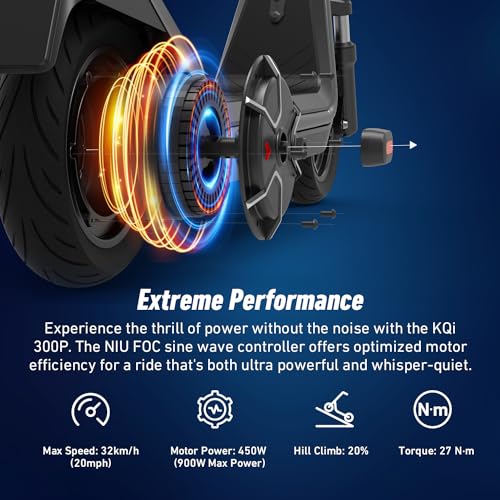 Image of NIU 100P /100F /300P /300X Electric Scooter Adult - E Scooter with Suspension, 600-1000W Peak Power, 18-37.3 Miles Max Range, Top Speed 17.4-23.6MPH, Commuting E-Scooter