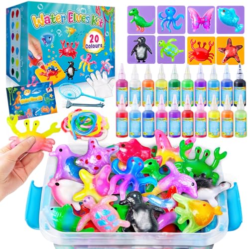 JOPSHEEN Magic Water Elf, 20 Colores Aqua Gel, Elfo de Agua Magico, Kit de Gel de Agua para Niños, Juguetes Squishy