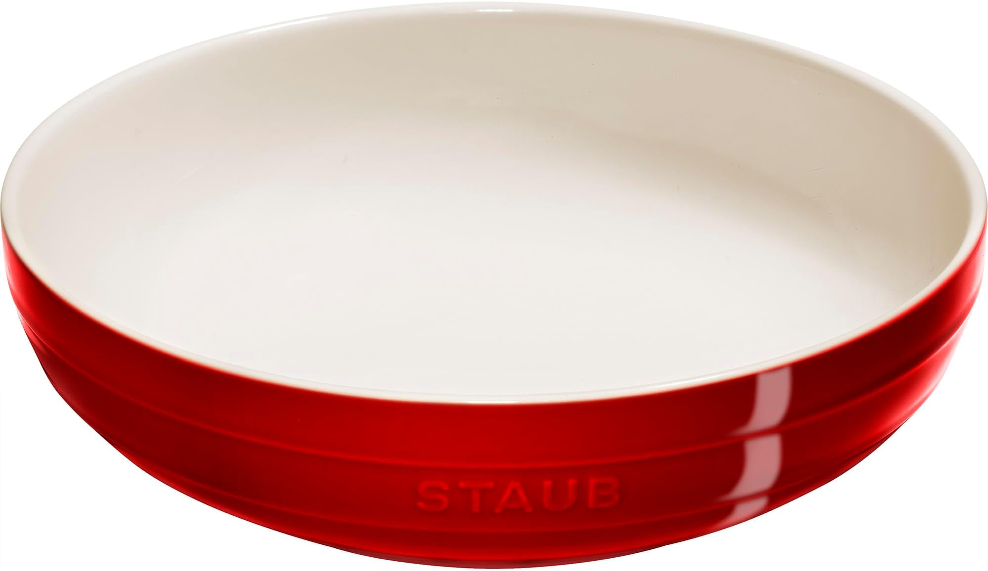 Ceramic 11.5-inch Shallow Serving Bowl - Cherry