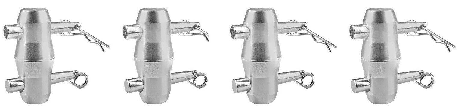 4 Sets MR DJ Double Ended Conical Coupler Stage Lighting Truss Fittings fit Pipe 50mm