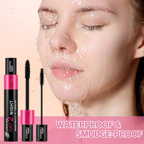 Kit cosmético de delineador y máscara de volumen negro miniatura 5