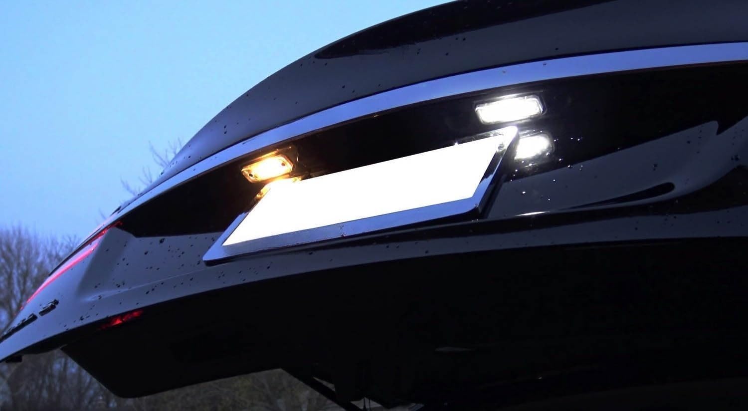 iJDMTOY Direct Fit 3W Full LED License Plate Light Kit Compatible With 2012-2016 Pre-LCI Tesla Model S, Powered by 3pc Xenon White LED & Can-bus Error Free