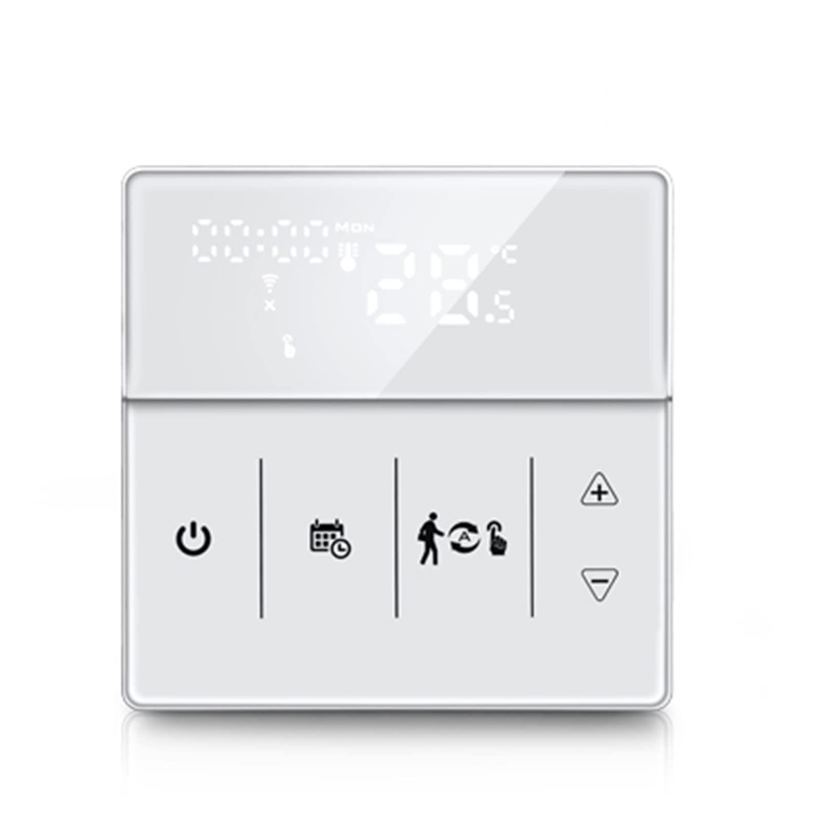Inteligentny termostat, Tuya WiFi Smart Thermostat, Elektryczna Ogrzewanie podłogowe Ogrzewanie Wody/Gaz Pilot Pilot(Green)