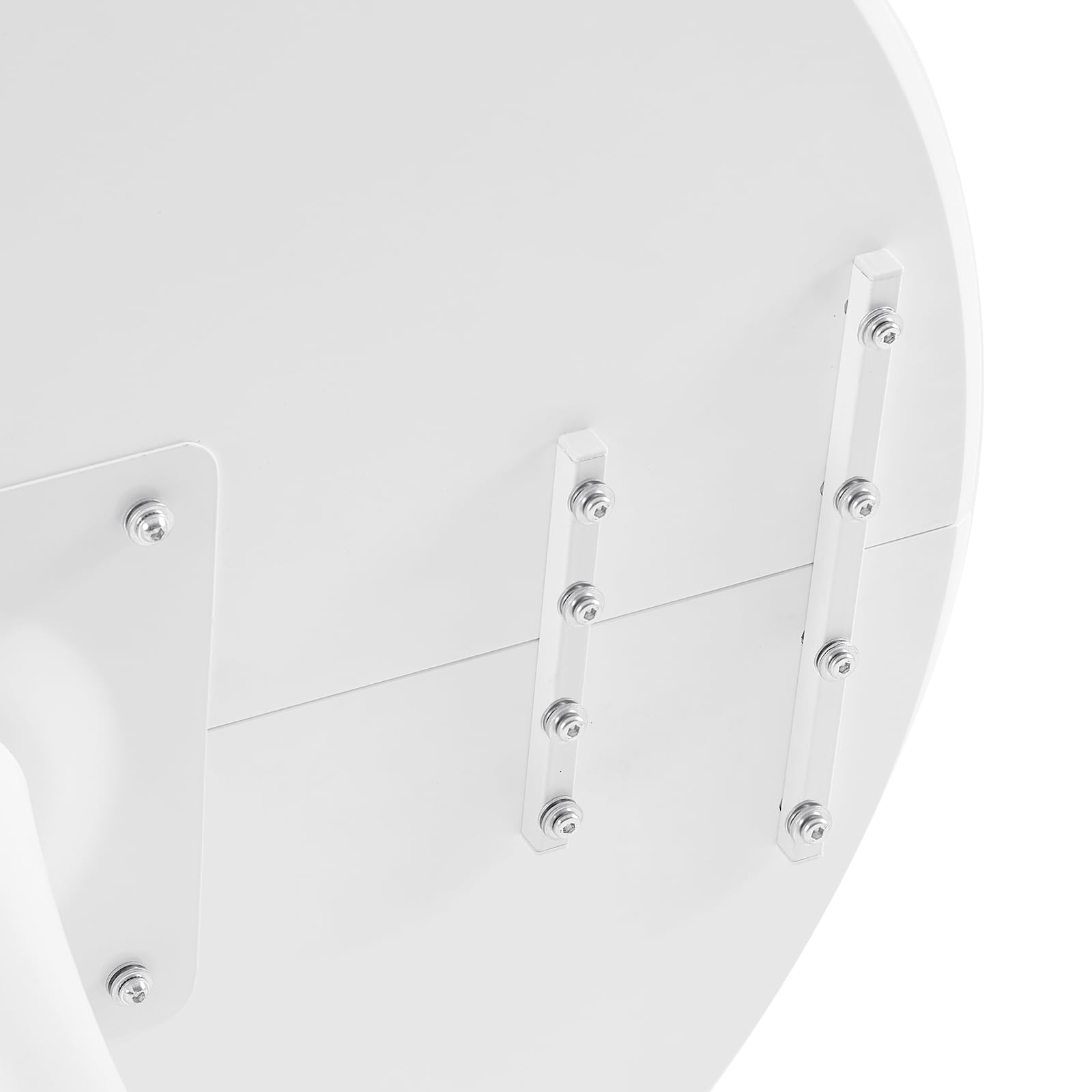buybyroom Tavolo da pranzo rotondo moderno, Ø - 100 cm, scrivania, tavolo da bar, adatto per cucina, sala da pranzo, soggiorno e ufficio, per 4 persone, bianco