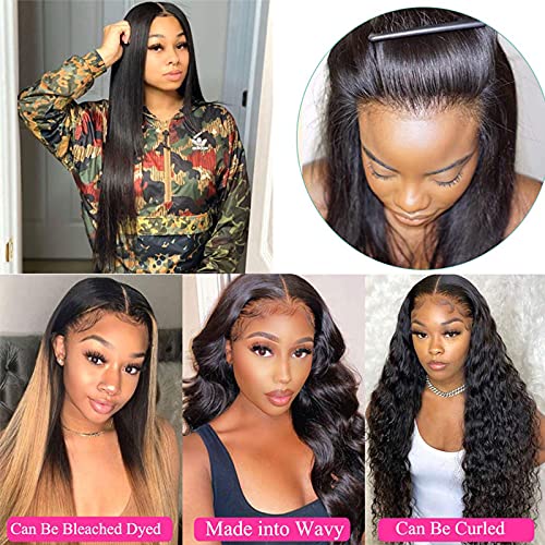10A Remy Brazilian Virgin Hair Straight 24 26 28 30 Inches Mink Human Hair 4 Bundles Deals Unprocessed Brazilian Straight Hair Extensions Natural Color Weave Bundles #TOP1