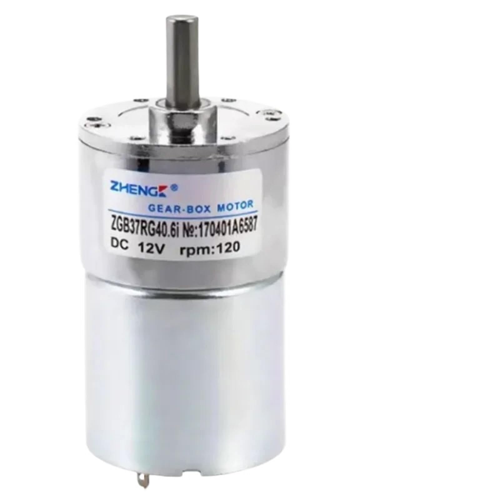 ZGB37RG Silnik prądu stałego 12 V 24 V DC silnik przekładniowy 2,5 obr./min / 5 obr./min / 50 obr./min / 100 obr./min / 150 obr./min / 200 obr./min / 300 obr./min / 550 obr./min wyjście wału