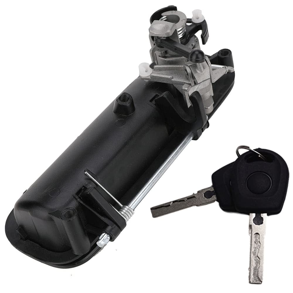 Türgriff Kofferraum Heckklappe mit 2 Schlüssel Schließzylinder kompatibel mit VW GOLF 4 LUPO SEAT AROSA 1997-2006 1J6827565B