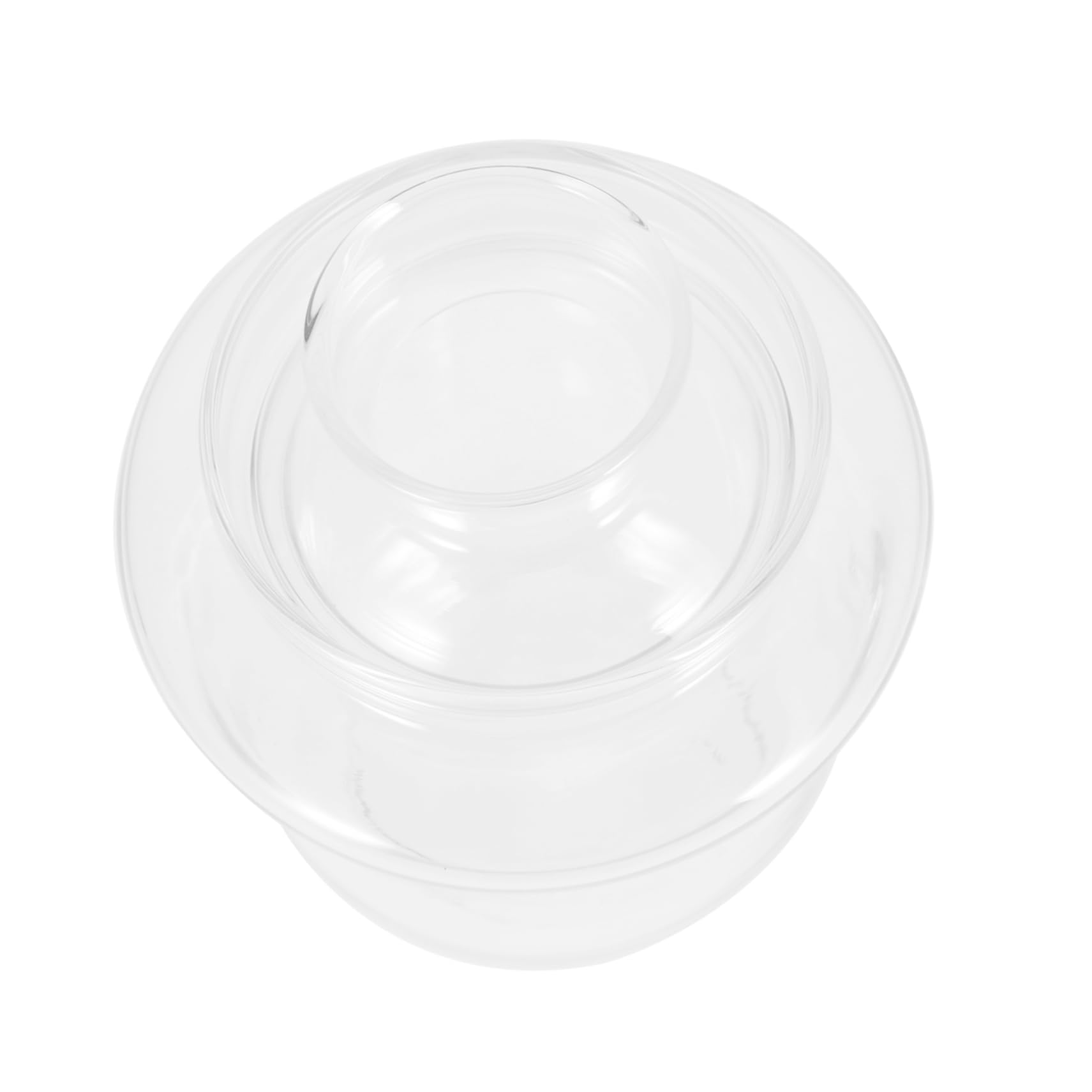 Zerodeko 1Set Heat Resistant Glass Tea Warmer Transparent Wine Warmer for Sake and Tea Integrated Design Portable for Home and Gatherings