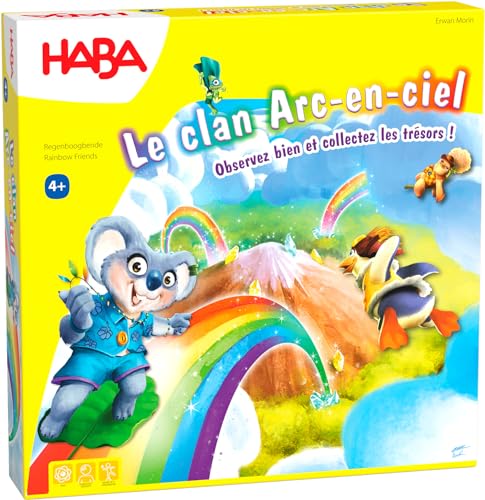 HABA Clan Arc-en-Rainbow Society Collection Game and Estimated Distances-4 Years and Above, 306176, Colourful